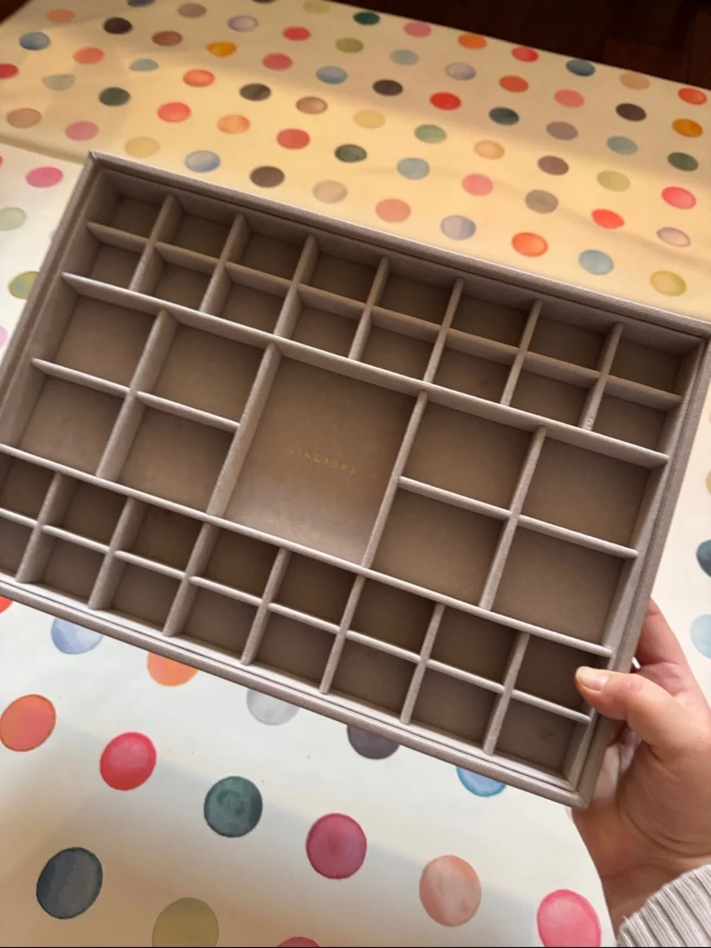 Stackers Taupe 41 Section Tray Jewelry and Accessory Organizer